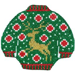 Klart набор для вышивания 8-381 Свитер с оленем 9 х 8 см