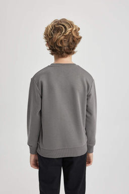 Толстовка с круглым вырезом для мальчиков Marvel Spiderman - Defacto фото 7