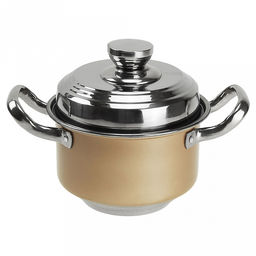 "Сидней колор" Набор кастрюль из нержавеющей стали 4 штуки: д18см h11см 1,8л; д20см h11,5см 2,4л; д21,5см h12,5см 3,3л; д24см h13,3см 4,2л, s0,80мм, крышки и ручки нержавеющая сталь, эмалевое порошковое покрытие корпуса - цвет бежевый, без теплораспр