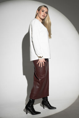 Лонгслив с V- образным вырезом