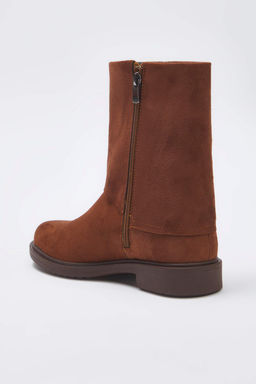 Koyu Kahverengi Toka Detayl? Suet Kad?n Bot
TAKAW26BO00071 - Trendyolmilla фото 6