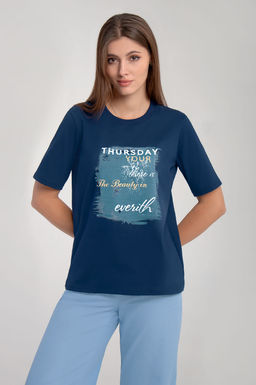 Арт. 31102 Футболка женская 44-52 (5 шт) Цвет:темно-синий - Калинка фото 13