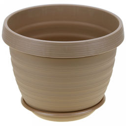 Горшок для цветов пластмассовый "Толедо" 3л, д20см, фраппе (Россия)