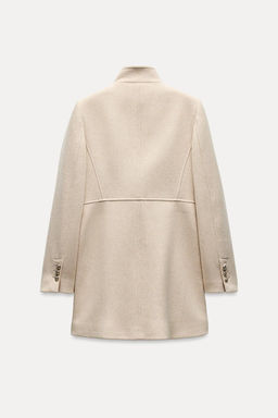 WOOL BLEND DOUBLE-BREASTED COAT - Zara фото 31
