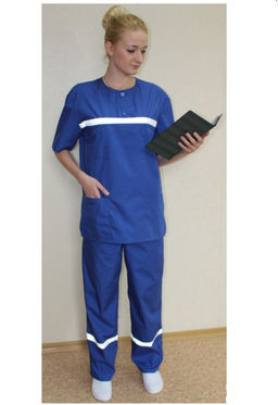 Костюм скорой помощи летний универсальный 148 ТС. Цвет: синий - Стильб фото 3