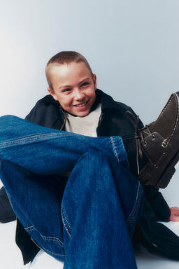 COMBINED LEATHER DECK SHOES