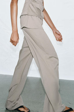PANTAL?N HEAVY COTTON FAJIN / Gris azul - Zara фото 4