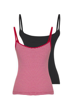 TRENDYOLMILLA Siyah Cizgili-Duz Antrasit 2li Paket Ask?l? Fitted Esnek Fitilli Orme Atlet TWOSS25AL00027 фото 11