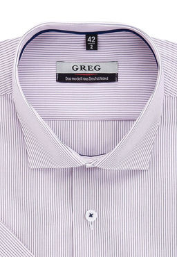 Сорочка мужская короткий рукав GREG 631/109/6437/Z/1