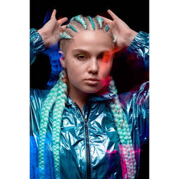 ZUMBA Канекалон однотонный, гофрированный, 60 см, 100 гр, цвет фуксия(#AY18) - Queen fair фото 5