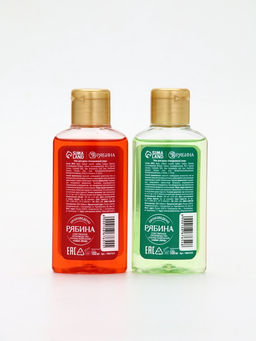 Подарочный набор новогодний: гель для душа 2 шт х100 мл, мочалка для тела, аромат яблоко и глинтвейн, URAL LAB