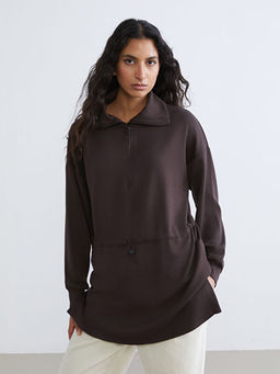 Dik Yaka Kad?n Sweatshirt Tunik