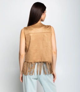 Жилет #КТ9833, бежевый