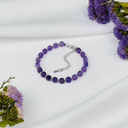 Браслет из Аметиста (градиент) 16 см +
