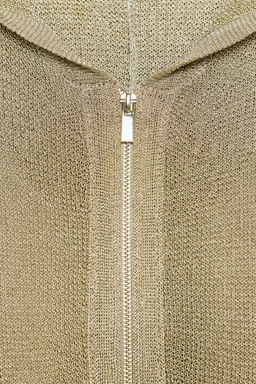 SUDADERA CAPUCHA PUNTO HILO METALIZADO / Oro - Zara фото 7