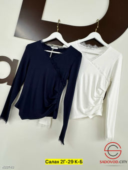 Лонгслив женский однотонный