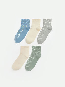 Desenli Kad?n Soket ?orap 5li