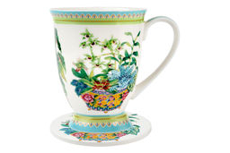 Кружка с подставкой Орхидея, 0,3 л - Maxwell & Williams фото 2