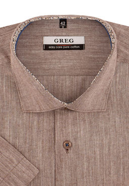 Сорочка мужская короткий рукав GREG 520/101/6255/Z/1p