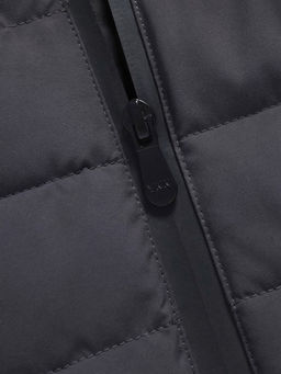 Куртка женская стёганая с капюшоном с графеновой подкладкой черного цвета 9624_1Ch