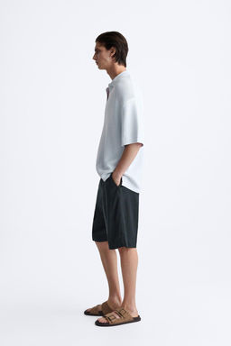 TEXTURED KNIT POLO SHIRT - Zara фото 4