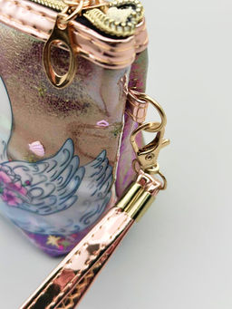 Sunflower Косметичка женская лодочка с пайетками 391, лебедь, разноцветный