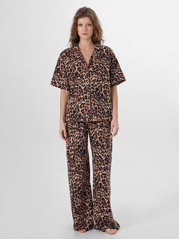 Комплект женский домашний с леопардовым принтом