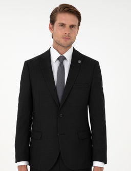 Siyah Ex. Slim Fit Y_nl_ Tak_m Elbise