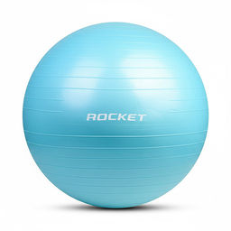 Фитбол 70см ROCKET Антивзрыв, цвет голубой (70-75см1000г)
