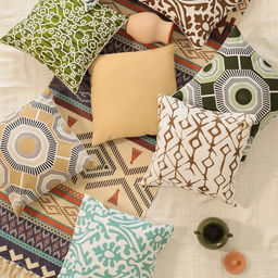 Наволочка декоративная 40х40 см, Monograms mint, 100% хлопок - Этель фото 2