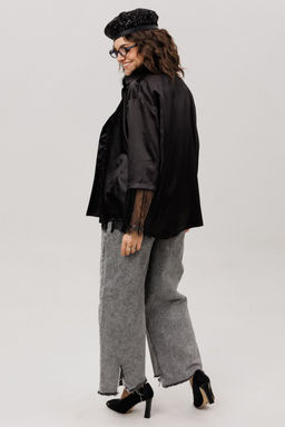 Блуза ANELLI 1801 угольный шелк