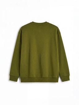 Bisiklet Yaka Erkek Kal?n Sweatshirt