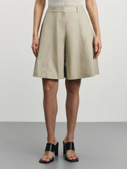 Шорты А-силуэта из хлопка / Zarina  фото 3