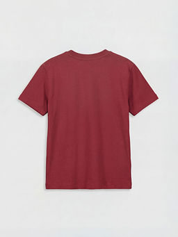 Bisiklet Yaka Bask?l? Erkek ?ocuk Ti??rt