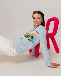 Свитшот с горизонтальной вставкой SPP003 - Sahar art lab фото 7