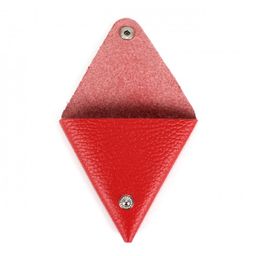 Футляр для монет Premier-F-63 натуральная кожа красный флотер (326)  201592  фото 2