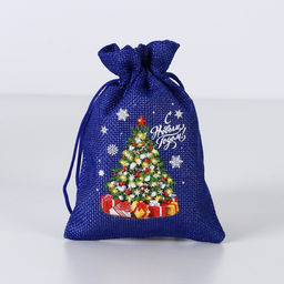 Цена за 5 шт. Мешок с термонаклейкой Ёлочка, 10 х 14 см +/- 1.5 см