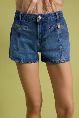Mavi Dugme Detayl? City Boy Denim Sort TWOSS26SR00200 - Trendyolmilla фото 5