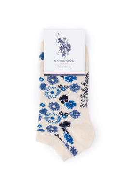 Женские кремовые носки-пинетки из трех предметов Неожиданная скидка в корзине - U.s. polo assn фото 4