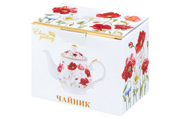 Чайник 380 мл 17*10*12 см Маки NEW BONE CHINA - Elan gallery фото 5