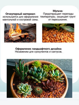 Крошка шамотного кирпича «Рецепты дедушки Никиты», фр 2-5, 1 кг