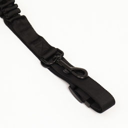 Ремень безопасности для собак амортизирующий, 54-75 х 2,5 см, черный - Пижон фото 5