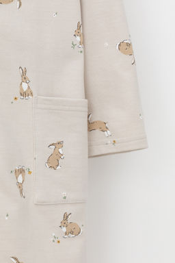 К 5764-1/бежевый,кролики и цветы халат дет - Crockid фото 8