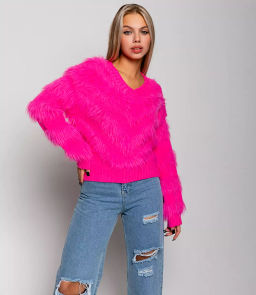 Свитер #КТ629 (1), фуксия