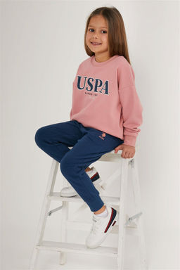 Пижамный комплект пудрово-розового цвета для девочки Неожиданная скидка в корзине - U.s. polo assn фото 2