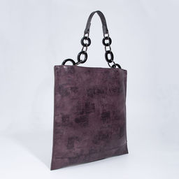 Сумка-тоут на молнии, наружный карман, длинный ремень, цвет фиолетовый - Simaland фото 2