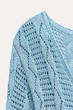 POINTELLE KNIT DRESS - Zara фото 8