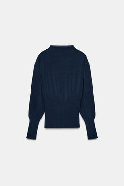 JERSEY PUNTO CINTURA ANCHA / Azul tinta - Zara фото 5