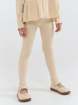 Лосины Крем-брюле в рубчик - Bungly фото 6