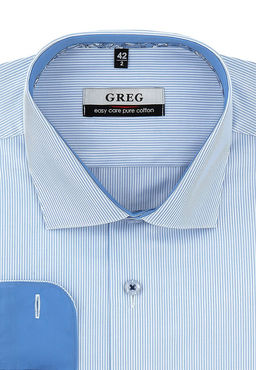 Сорочка мужская длинный рукав GREG 211/131/ROM/ZN/1p  фото 9